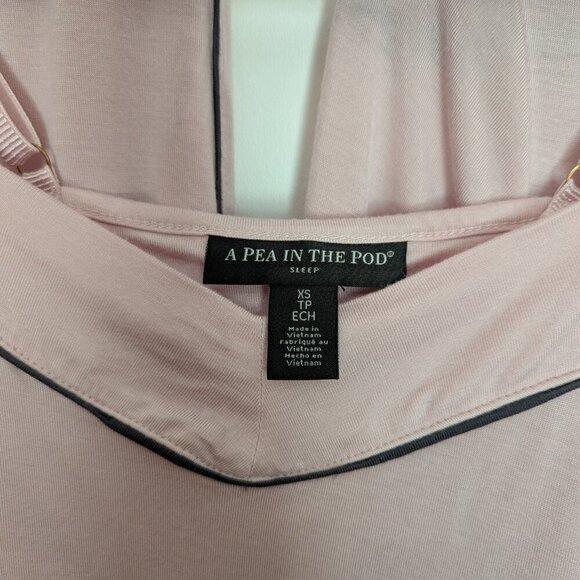 A Pea In The Pod Maternity Nursing 3 Piece Pajama Set Size Small Pink Sleepwear - Picture 7 of 15